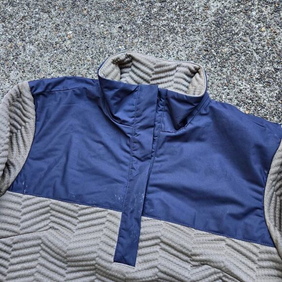 Vtg Y2k HELLY HANSEN HH Logo Colorblock Outdoors Techwear Ribbed Shell Jacket Sm - Picture 3 of 7